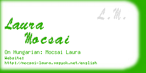 laura mocsai business card